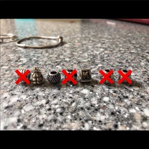 Multiple Pandora Bracelet Charms